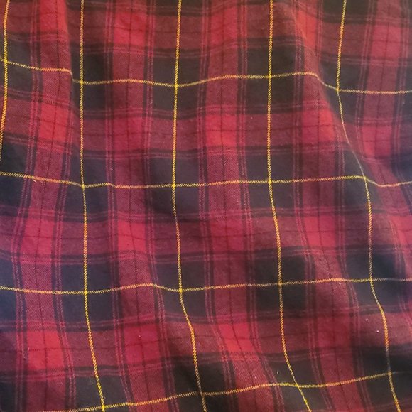 Men's Button Down Regular Long Sleeve Plaid Flannel Lapel Collar Casual Shirt - Picture 3 of 3